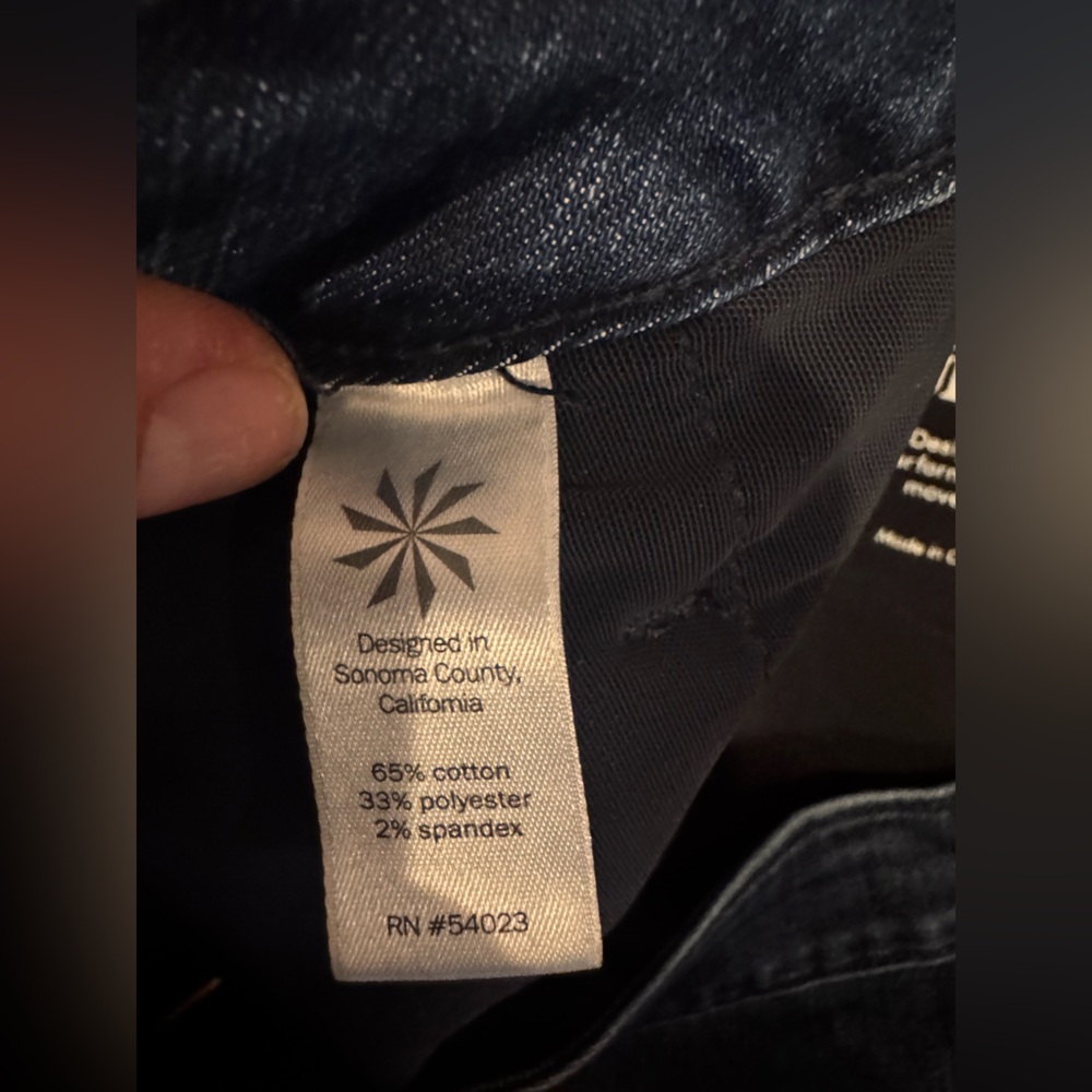Athleta Sculptek denim jeans blue size 10 - Picture 4 of 10